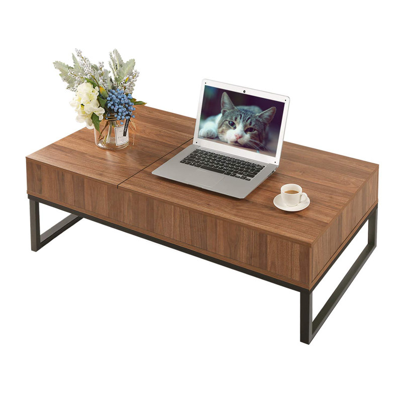Latitude Run® Lift Top Extendable Frame Coffee Table with Storage